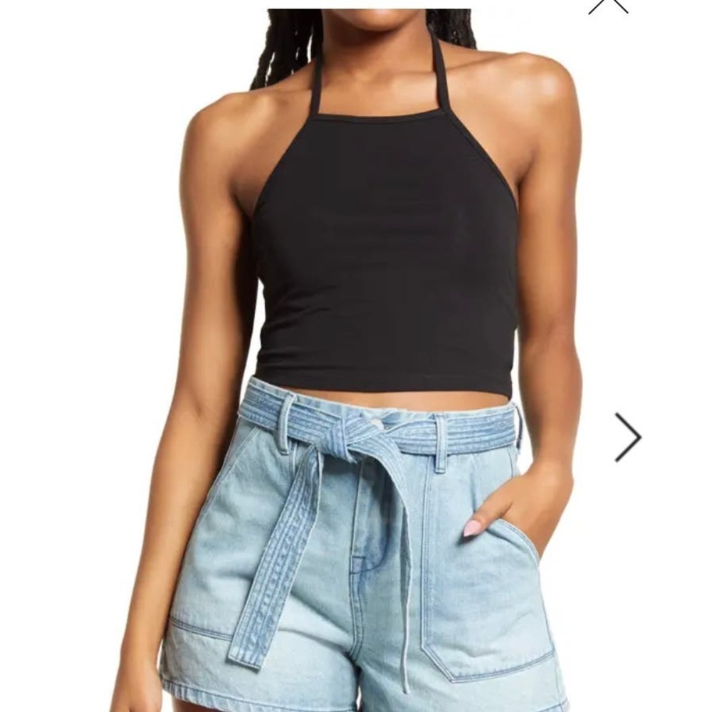 4/$25 NWT BP. Halter Crop Top In black size medium